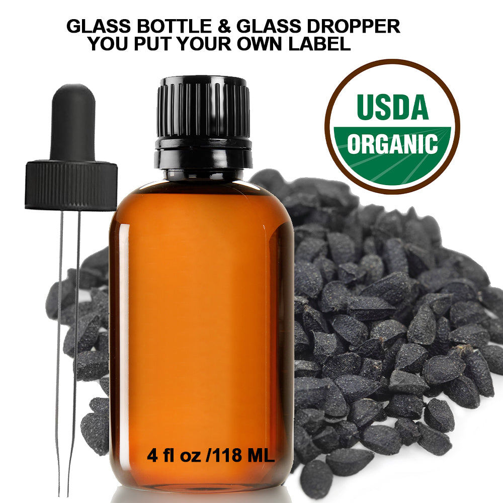 Ready to Label USDA Organic Black Cumin Seed Essential Oil
