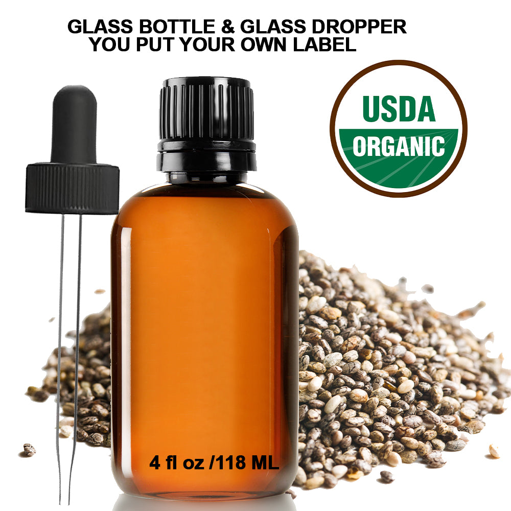 Ready to Label USDA Organic Chia Seed Essential Oil