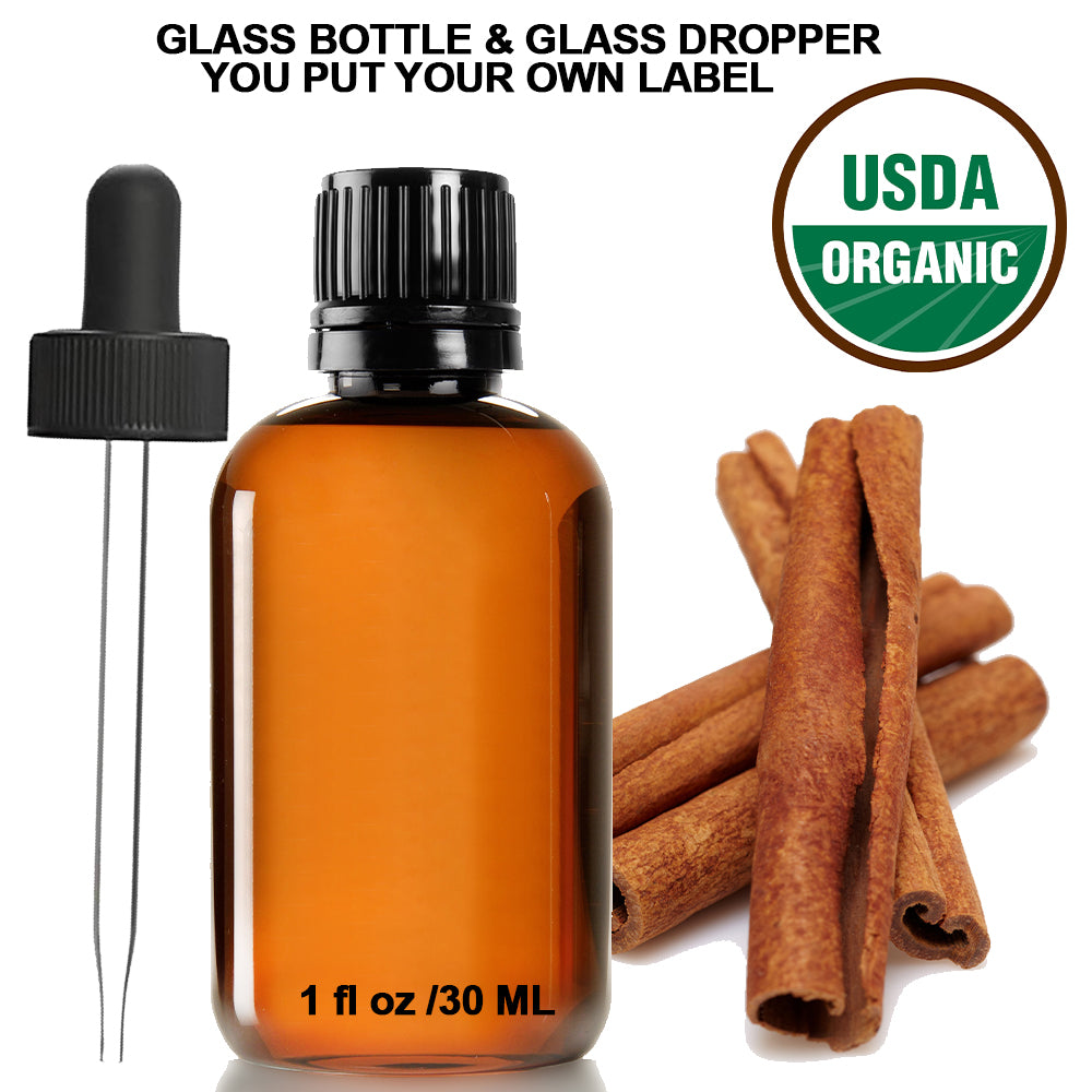 Ready to Label USDA Organic Cinnamon Leaf Essential Oil