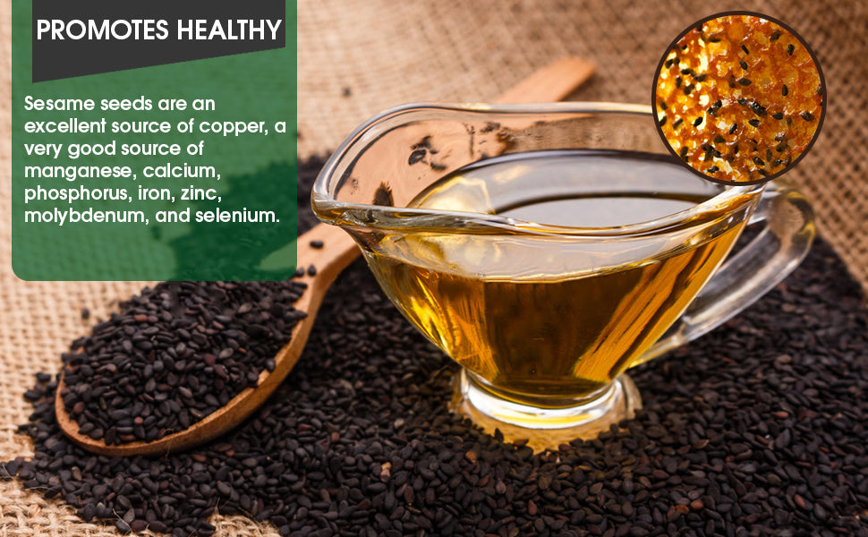 Black Sesame Seeds Raw - Unhulled Organic