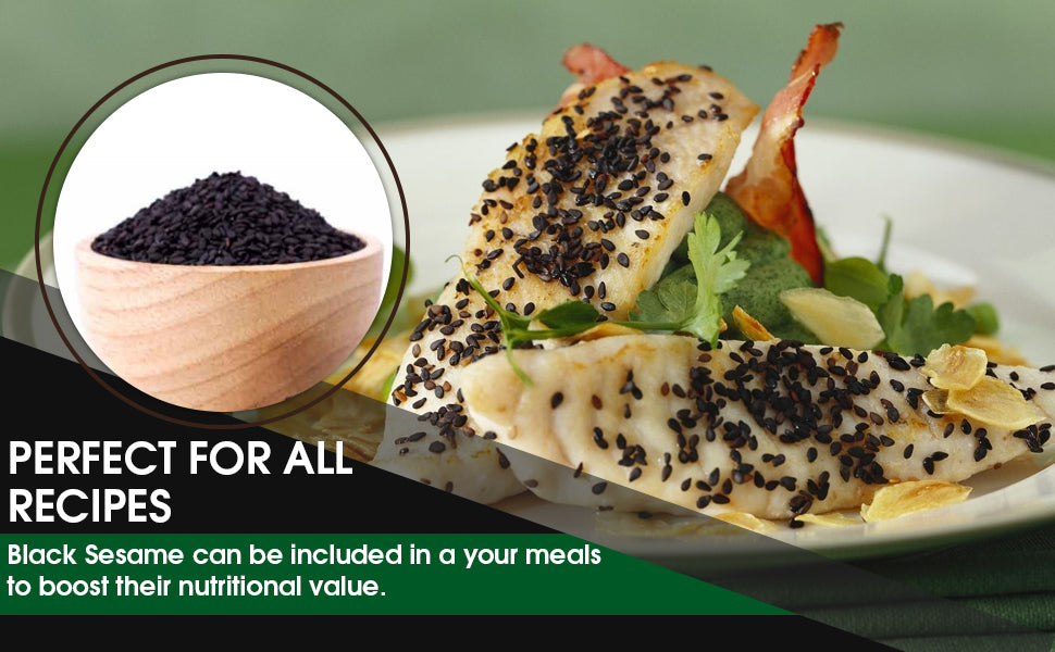 Black Sesame Seeds Raw - Unhulled Organic