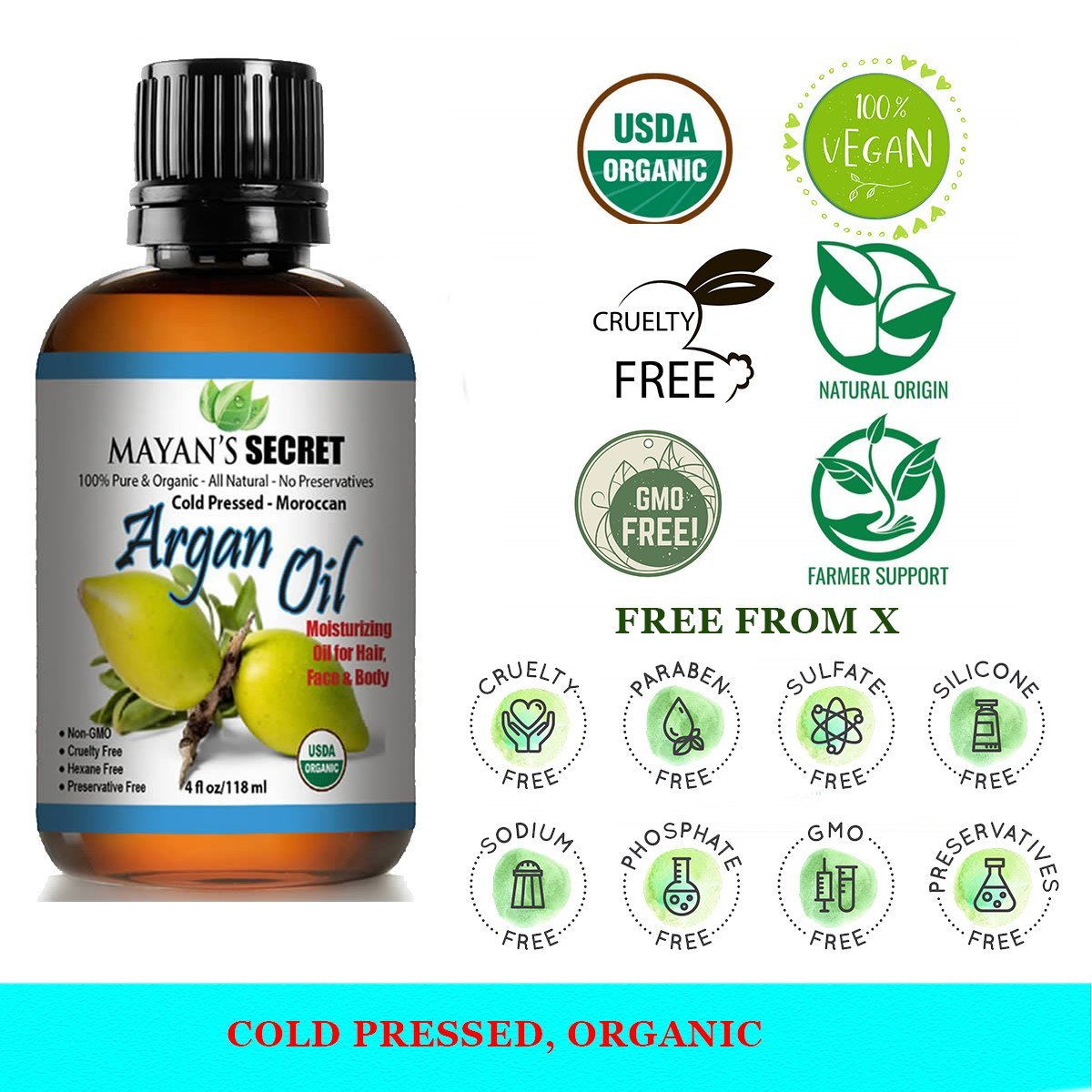 Organic Argan Essential Oil Virgin