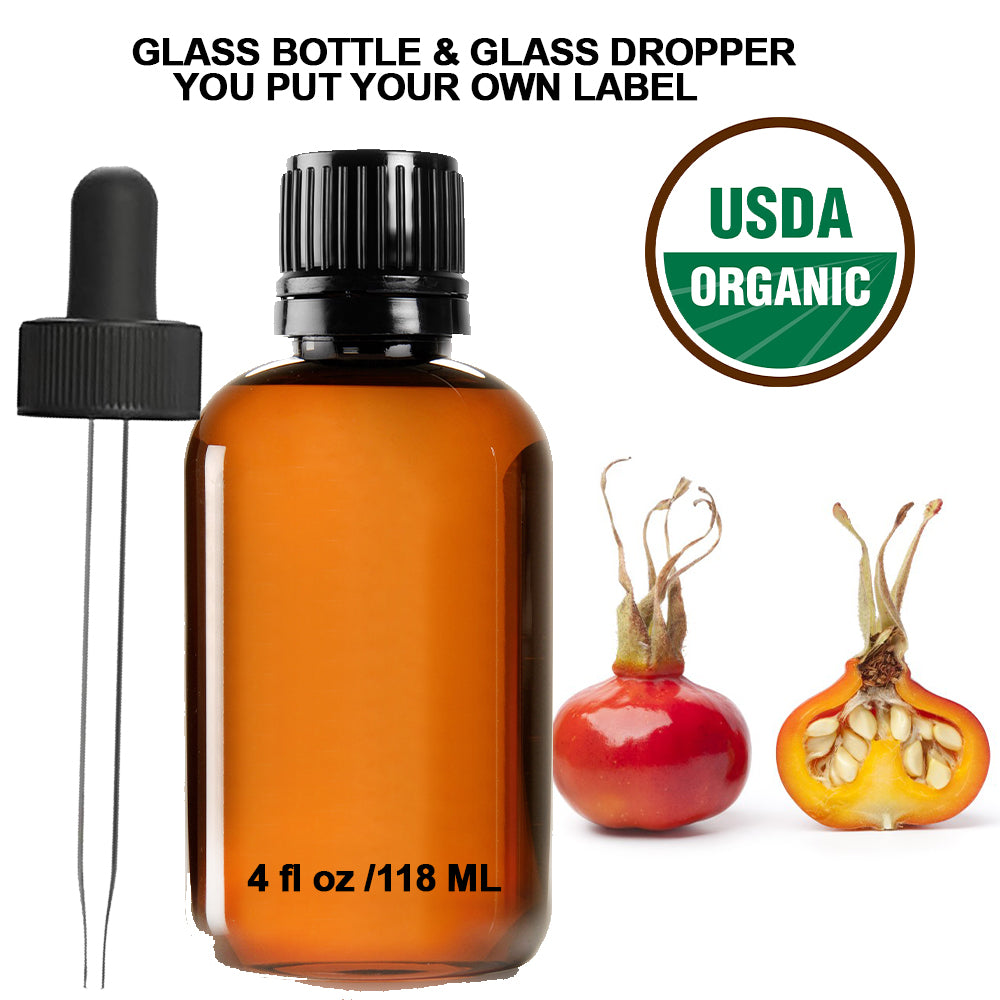 Ready to Label USDA Organic Rosehip Essential Oil