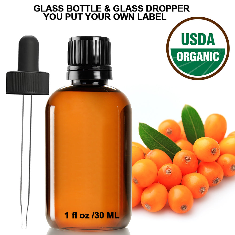 Ready to Label USDA Organic Sea Buckthorn Essential Oil 1 oz
