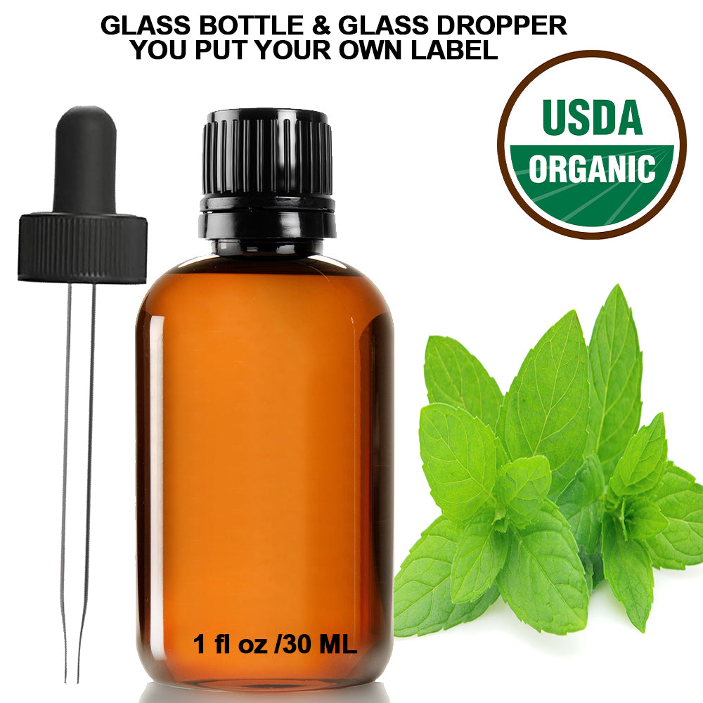 Ready to Label USDA Organic Spearmint Essential Oil