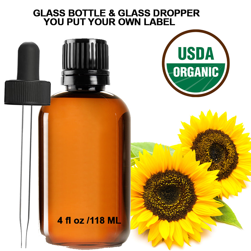 Ready to Label USDA Organic Sunflower Essential Oil