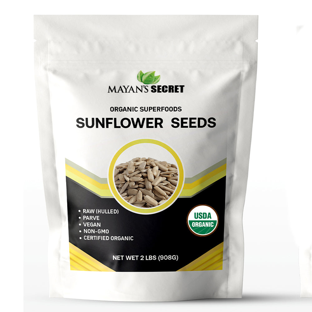 Organic Hulled Sunflower Seeds - 2 lbs