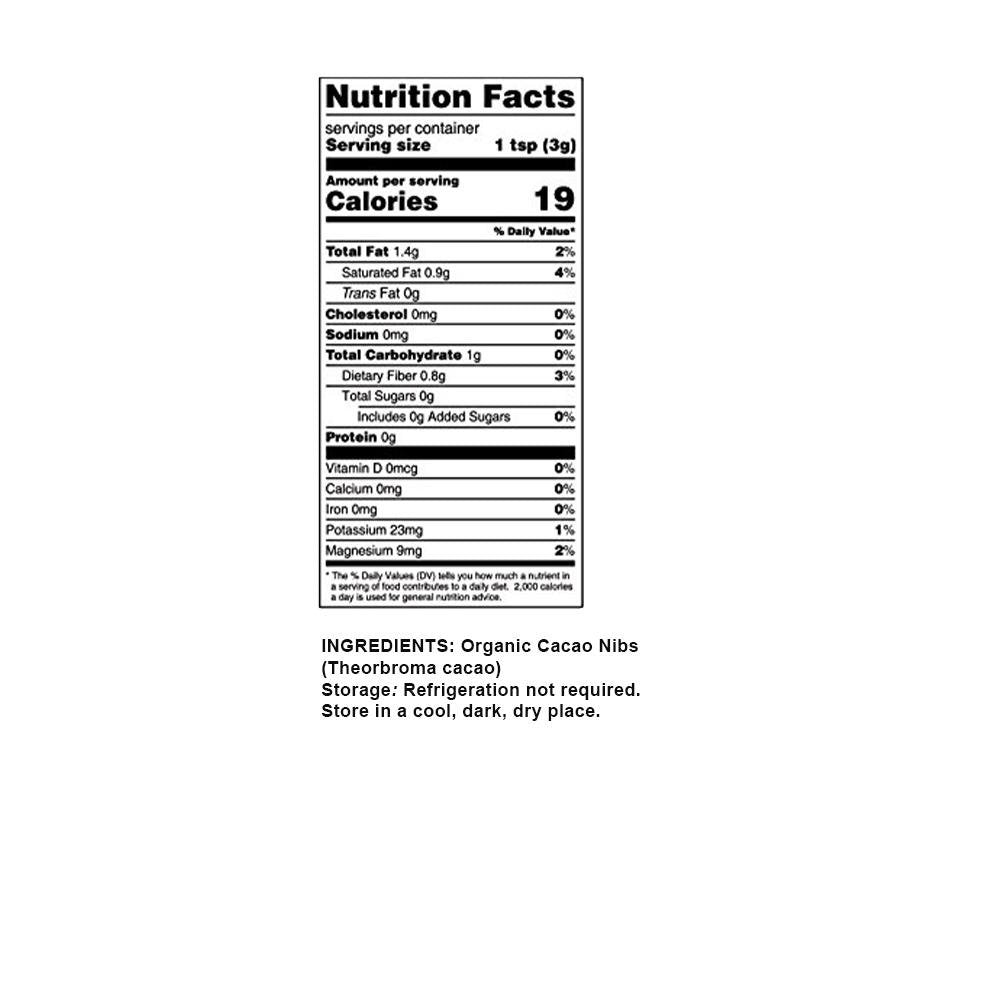 Superfoods Raw Organic Cacao Nibs, 1 Lb - Raw | Keto | Vegan