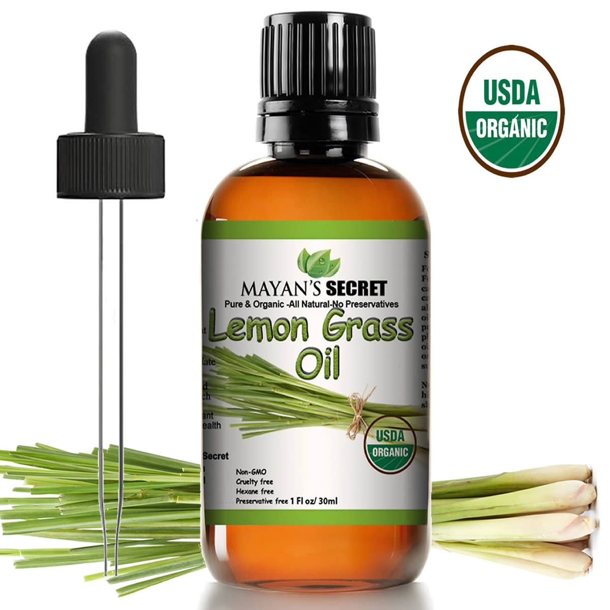 Organic Lemongrass Essential Oil