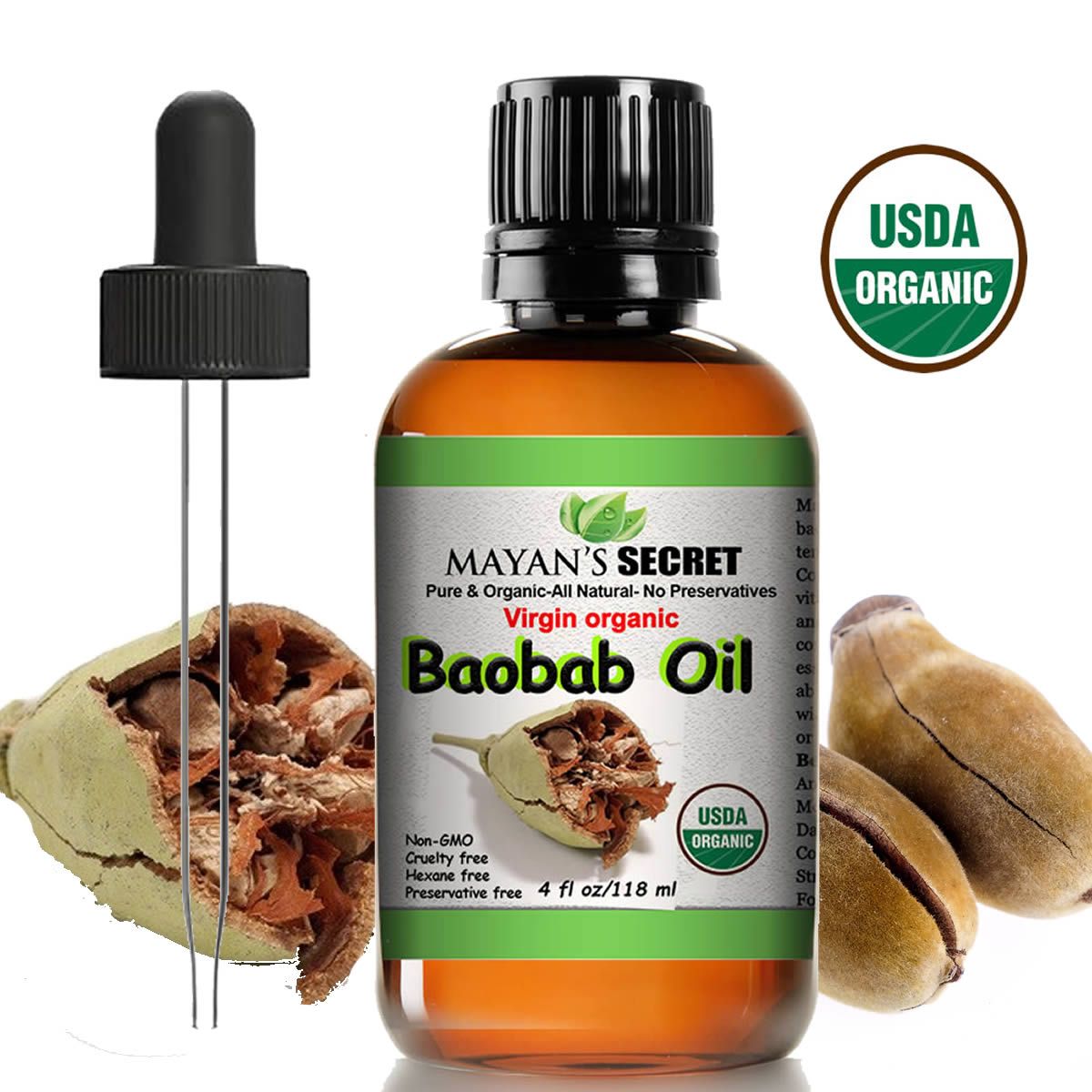 Organic Baobab Essential Oil - Organic Baobab Oil - Mayan's Secret